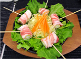 豚バラの串揚げ